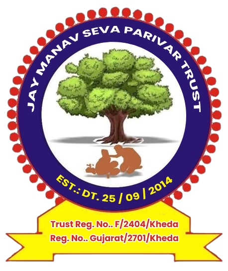 Jay Manav Seva Parivar Trust Logo, JMSP Trust Logo